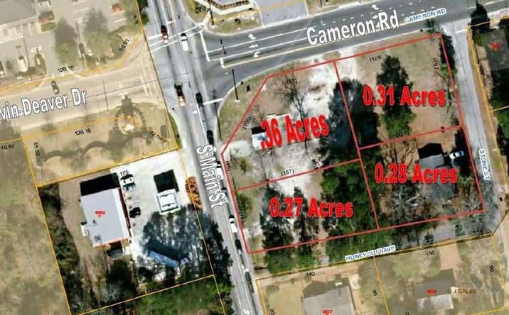 Pictures of Land property located at 5119 Cameron Rd & 4020 Stone St, Hope Mills, NC 28348 for sales - image #1