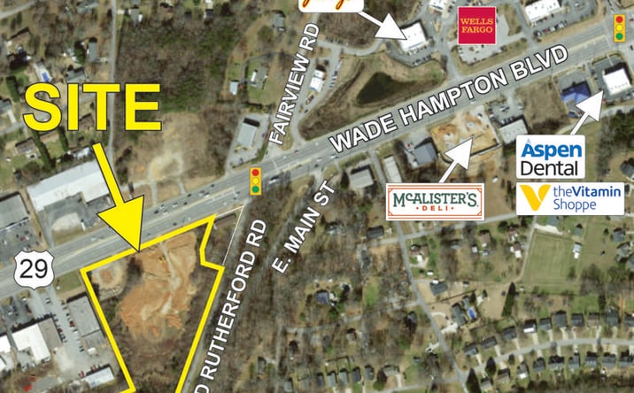 Pictures of Land property located at 5208 Wade Hampton Blvd, Taylors, SC 29687 for sales - image #1