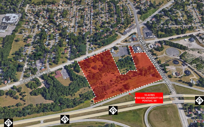 Pictures of Land property located at 560-606 University Drive, Pontiac, MI 48342 for sales - image #1