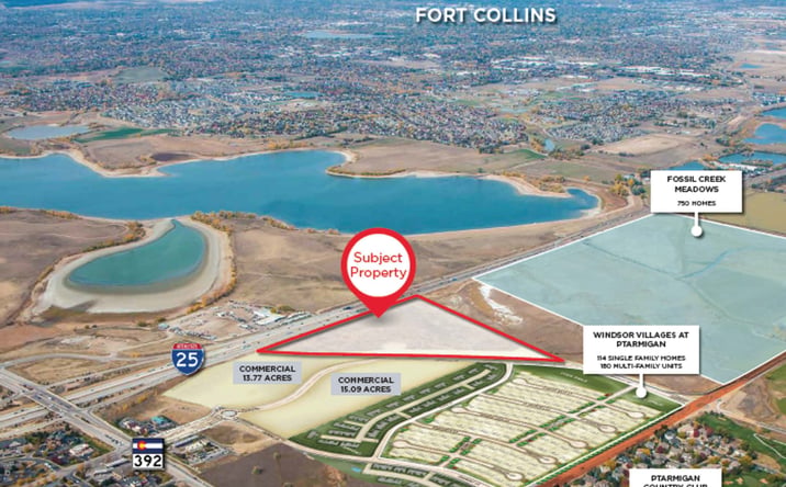 Pictures of Land property located at NEC I-25 & Highway 392, Windsor, CO 80550 for sales - image #1
