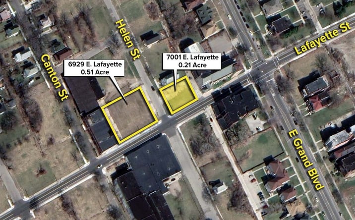 Pictures of Land property located at 7001 E Lafayette St, Detroit, MI 48207 for sales - image #1
