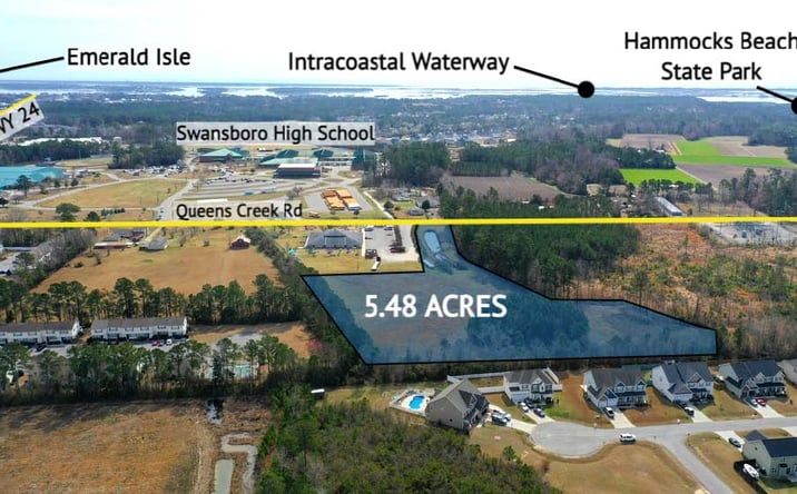 Pictures of Land property located at 168 Queens Creek Rd, Swansboro, NC 28584 for sales - image #1