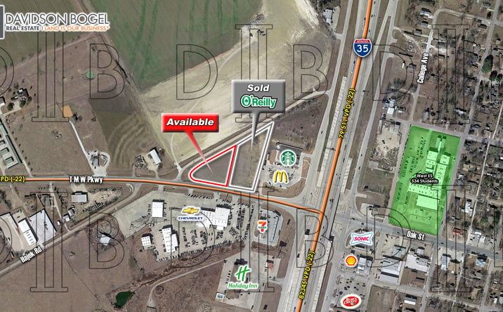 Pictures of Land property located at NWQ - TMW Pkwy. & I-35, West, TX 76691 for sales - image #1