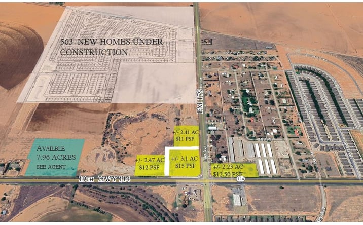 Pictures of Land property located at SEC FM 179 & Hwy 114, Lubbock, TX 79407 for sales - image #1