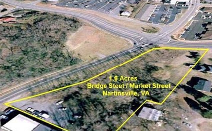 Pictures of Land, Mixed Use, Multifamily, Office, Retail property located at Bridge Street and Market Street, Martinsville, VA 24112 for sales - image #1