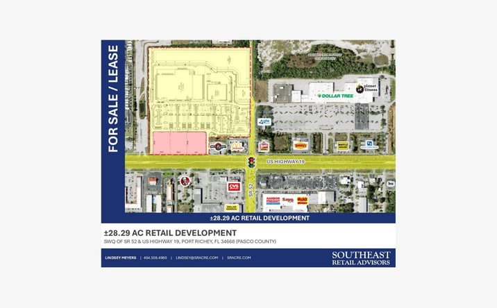 Pictures of Land property located at SR 52 & US HIGHWAY 19, PORT RICHEY, FL 34668, Bayonet Point, FL 34668 for sales - image #1