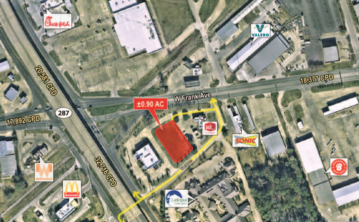 Pictures of Land property located at SEQ Highway 287 & W Frank Ave, Lufkin, TX 75904 for sales - image #1