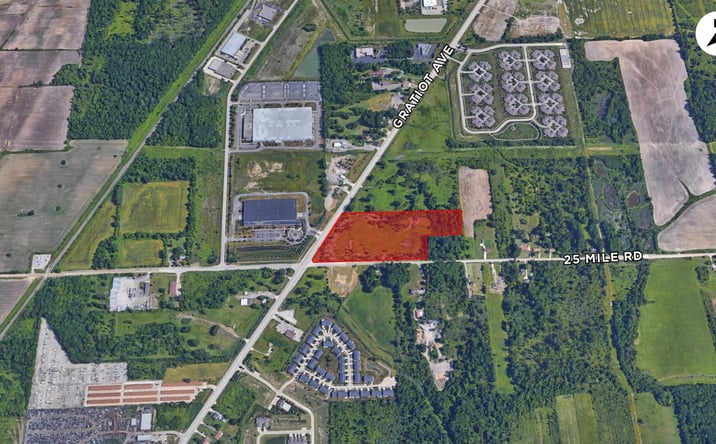 Pictures of Land property located at Northeast Corner of Gratiot Ave & 25 Mile Rd, Chesterfield Twp, MI 48051 for sales - image #1