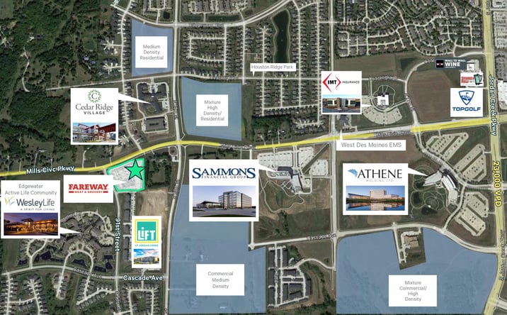 Pictures of Land property located at SWC of Mills Civic Parkway & 91st Street, West Des Moines, IA 50266 for sales - image #1