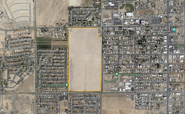 Pictures of Land property located at 350 9th St, Coolidge, AZ 85128 for sales - image #1