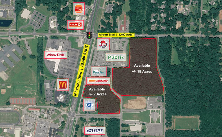 Pictures of Land property located at Hwy 85 and Airport Road, Crestview, FL 32536 for sales - image #1