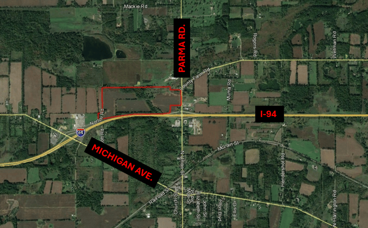 Pictures of Land property located at NWC I-94 & Parma Road, Parma Township, MI 49269 for sales - image #1