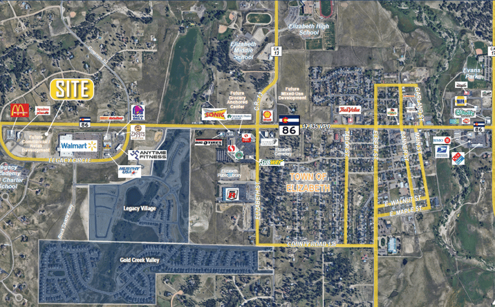 Pictures of Retail, Land property located at State Highway 86, Elizabeth, CO 80107 for sales - image #1