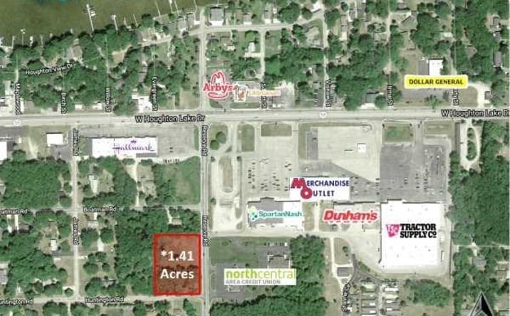 Pictures of Land property located at NWC Huntington Road & Reserve Road, Houghton Lake, MI 48629 for sales - image #1