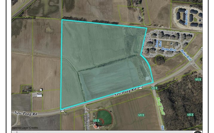 Pictures of Land property located at New Poag Rd, Edwardsville, IL 62025 for sales - image #1