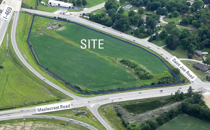 Pictures of Land property located at NWQ of I-469 & Maplecrest Rd., Fort Wayne, IN 46835 for sales - image #1