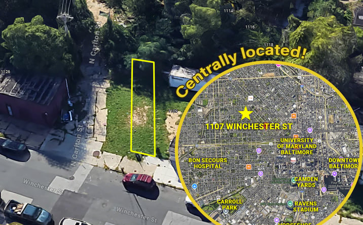 Pictures of Land property located at 1107 Winchester St, Baltimore, MD 21217 for sales - image #1