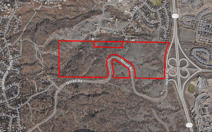 Pictures of Land property located at Hwy 115 & Norad Rd., Colorado Springs, CO 80906 for sales - image #1
