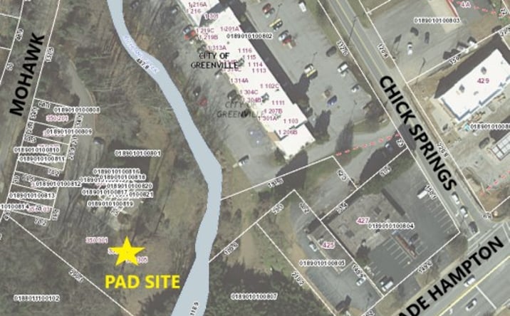 Pictures of Land property located at 350 Mohawk Dr, Greenville, SC 29609 for sales - image #1