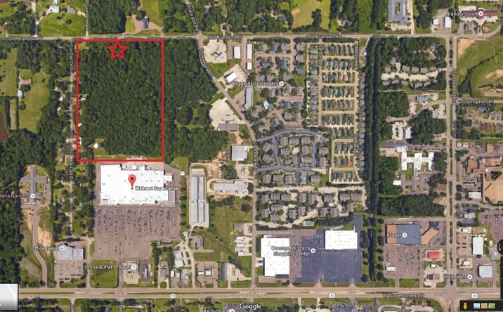 Pictures of Land property located at Old Brandon Rd 10.92 acres, Pearl, MS 39208 for sales - image #1
