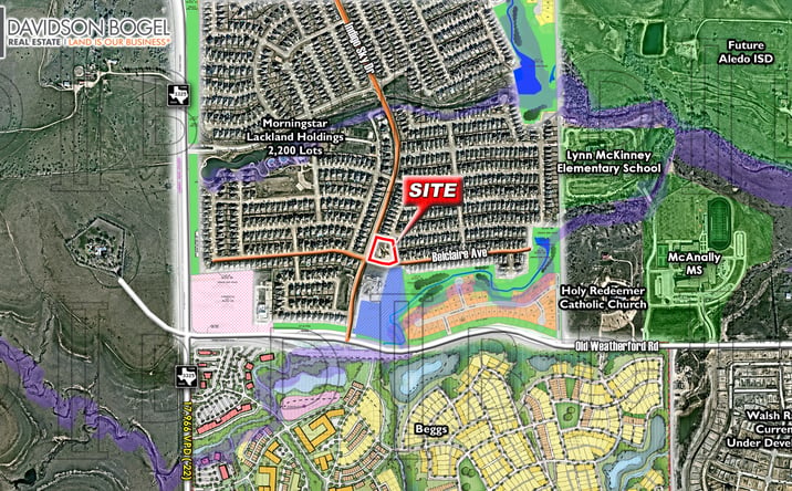 Pictures of Land property located at NEC - Indigo Sky Dr. & Belclaire Ave., Weatherford, TX 76087 for sales - image #1