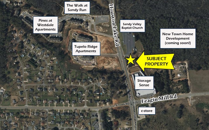 Pictures of Land property located at 2 acres, Houston Lake Rd & Feagin Mill Rd, Warner Robins, GA 31088 for sales - image #1