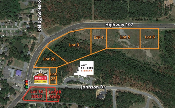 Pictures of Land property located at AR-107 & Johnson Drive, Sherwood, AR, USA, Sherwood, AR 72120 for sales - image #1