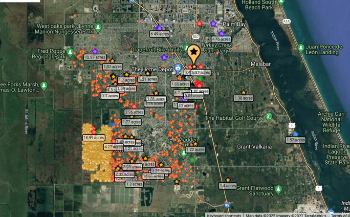 Pictures of Land property located at Multiple Scattered lots in Palm Bay, Palm Bay, FL 32909 for sales - image #1