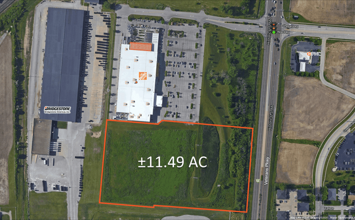 Pictures of Land property located at 795 Veterans Pkwy., Normal, IL 61761 for sales - image #1