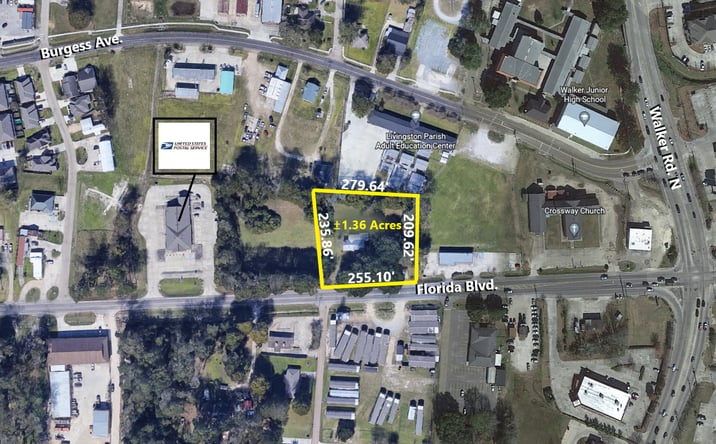 Pictures of Land property located at 10103 Florida Blvd, Walker, LA 70785 for sales - image #1
