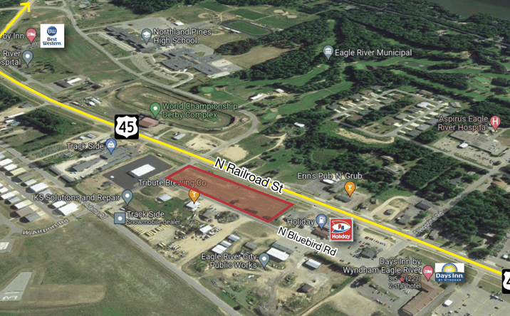 Pictures of Land property located at 1100 N Railroad St, Eagle River, WI 54521 for sales - image #1