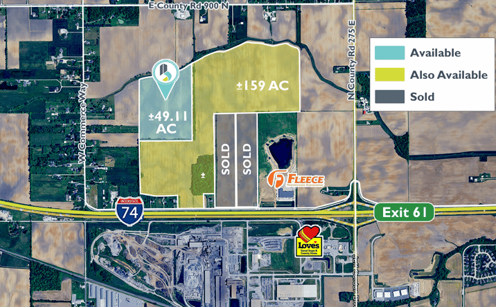 Pictures of Land property located at County Rd 900 N, Pittsboro, IN 46167 for sales - image #1