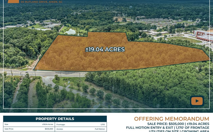 Pictures of Land property located at 00 Rutland Drive, Aiken, SC 29801 for sales - image #1