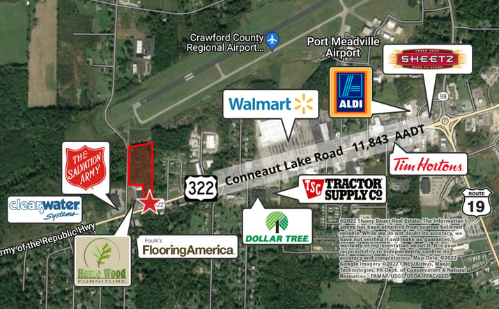 Pictures of Land property located at US-322, Meadville, PA 16335 for sales - image #1