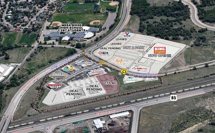Pictures of Industrial, Land property located at Mesa Ridge Parkway and Syracuse Street - SWC, Fountain, CO 80911 for sales - image #1