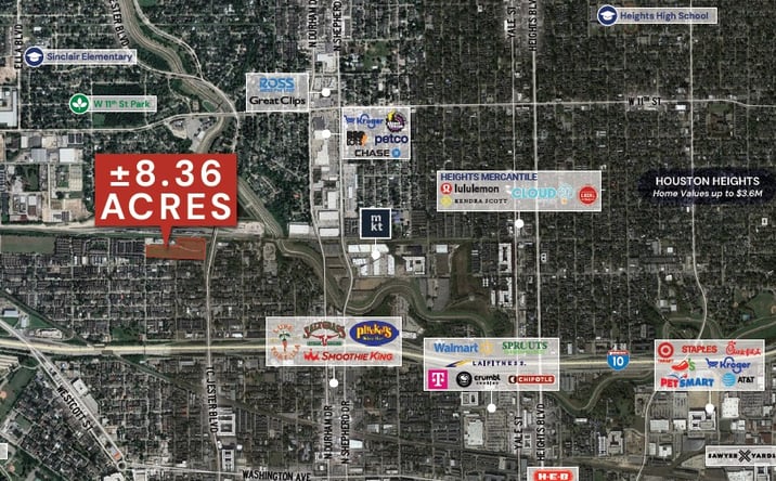 Pictures of Land property located at T C Jester Boulevard, Houston, TX 77008 for sales - image #1