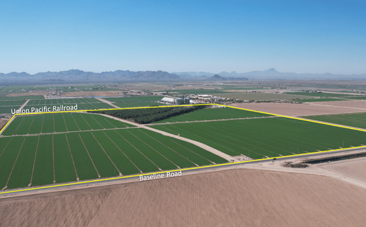 Pictures of Land property located at SEC Baseline & Bruner Roads, Buckeye, AZ 85326 for sales - image #1