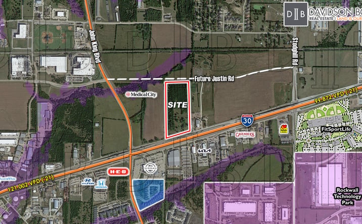Pictures of Land property located at NEQ - I -30 & John King Blvd, Rockwall, TX 75087 for sales - image #1