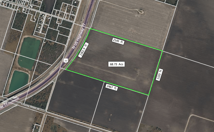 Pictures of Land property located at N US Highway 77, Driscoll, TX 78380 for sales - image #1