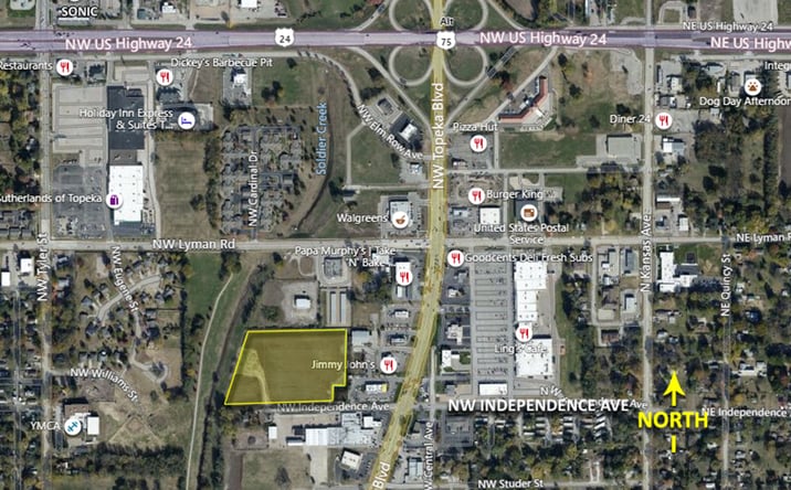 Pictures of Land property located at 520 NW Independence Ave, Topeka, KS 66608 for sales - image #1