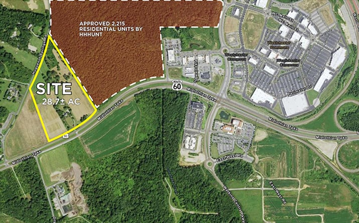 Pictures of Land property located at 16000 Midlothian Turnpike, Midlothian, VA 23113 for sales - image #1