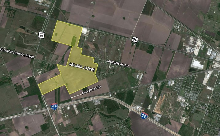 Pictures of Land property located at 652.886 Acres on Spur 10 near Highway 59, Rosenberg, TX 77471 for sales - image #1