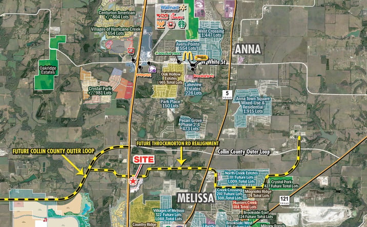 Pictures of Land property located at Sec Us 75 and Throckmorton Road, Melissa, TX 75454 for sales - image #1