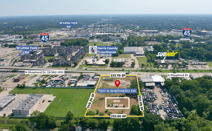Pictures of Land property located at 7301 N Shepherd Dr, Houston, TX 77091 for sales - image #1