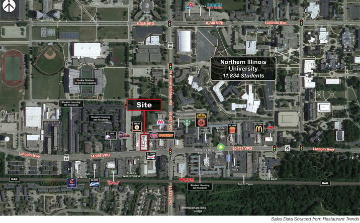 Pictures of Land property located at 1127 W Lincoln Hwy, DeKalb, IL 60115 for sales - image #1