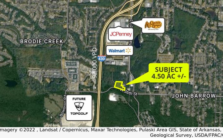 Pictures of Land property located at 10910 W 36th St, Little Rock, AR 72205 for sales - image #1