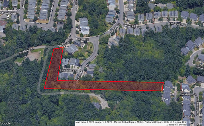Pictures of Land property located at 14705 SW Sunrise Lane, Tigard, OR 97224 for sales - image #1