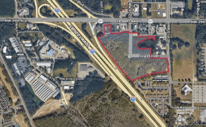 Pictures of Land property located at SE Quadrant of I-75 & NW 39th Ave, Gainesville, FL 32606 for sales - image #1