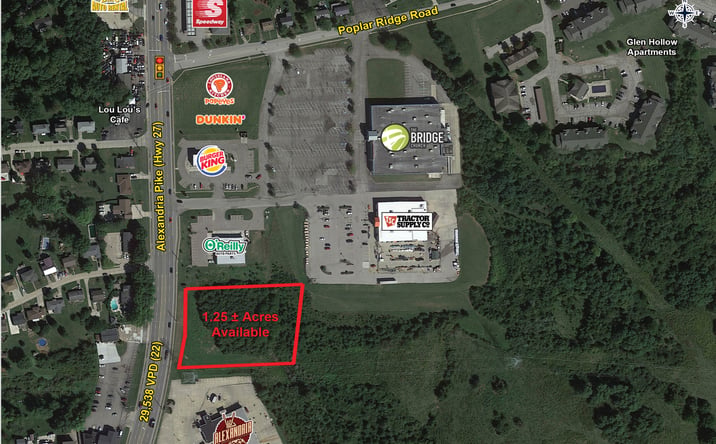 Pictures of Land, Retail property located at Alexandria Pike & Poplar Ridge Road, Alexandria, KY 41001 for sales - image #1