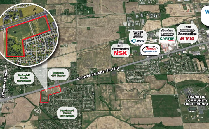 Pictures of Retail, Office, Mixed Use, Land property located at US Hwy 31 & Christian Blvd |, Whiteland, IN 46131 for sales - image #1